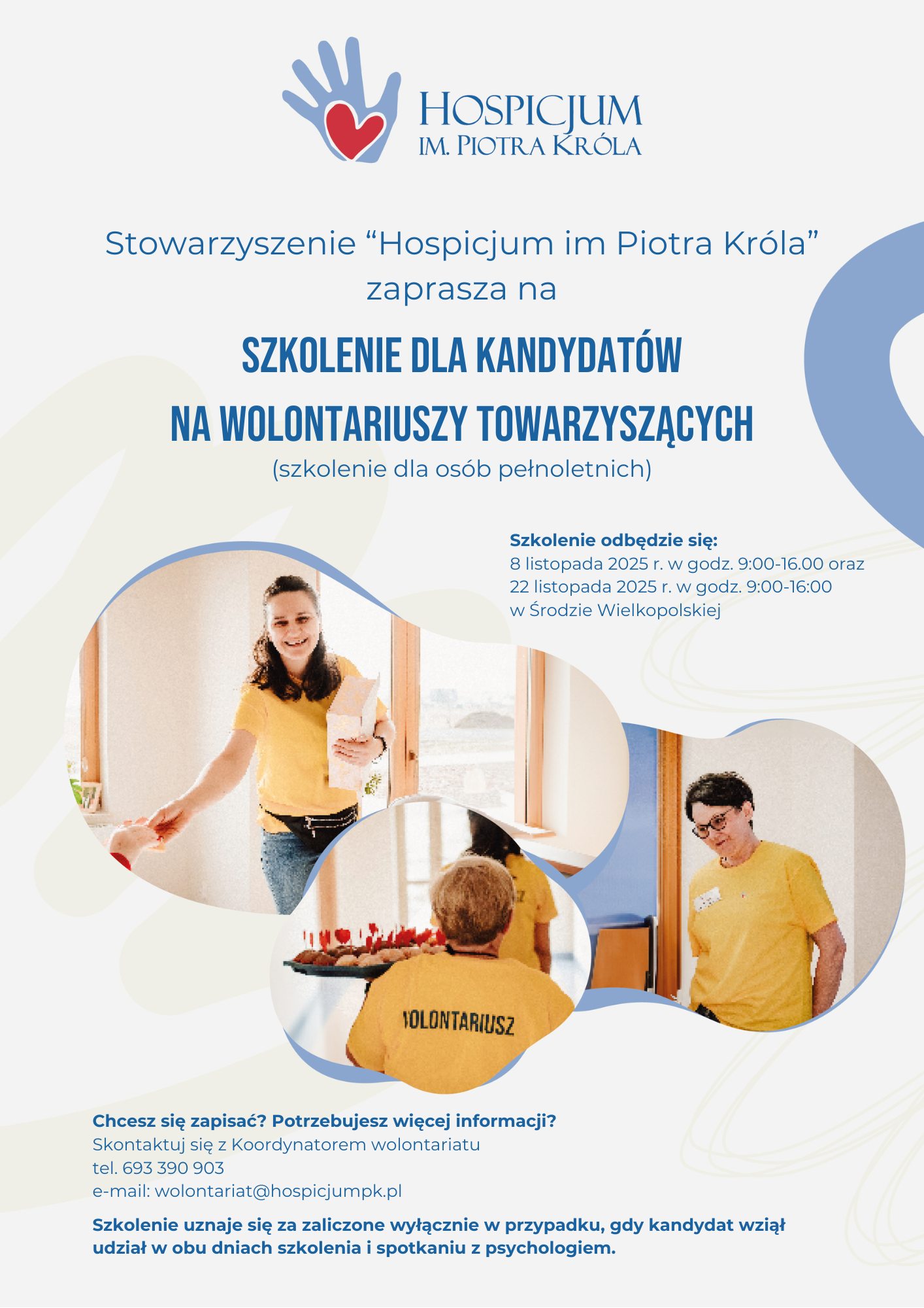 Szkolenia dla wolontariuszy towarzyszących